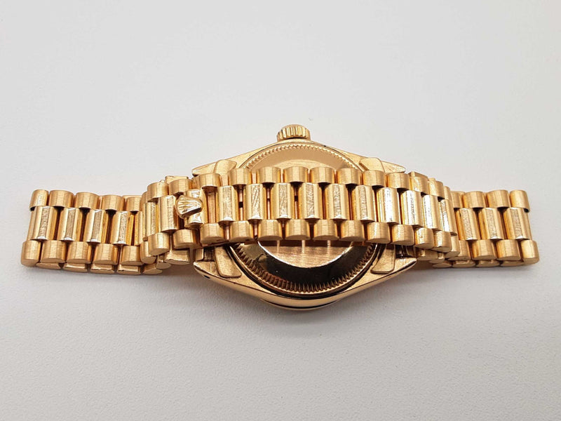 Rolex 26 Datejust Diamond Bezel 18k Yellow Gold Presidental Watch Do0525ecxzde
