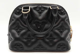 Louis Vuitton Black Leather Bubblegram Alma Bb Top Handle Bag Eb1026lwxzde