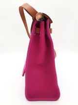 Hermes Herbag 31 Rose Pourpre Pink Canvas Crossbody Bag Do1225lexzde