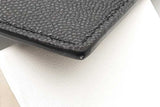 Yves Saint Laurent Uptown Pouch Black Leather Envelope Clutch Eb0826oxzsa