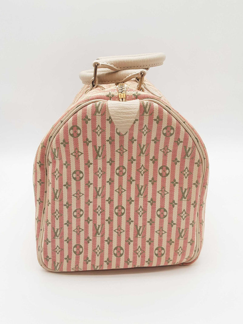 Louis Vuitton Monogram Mini Lin Croisette Speedy 30 Handbag Sd0825rcrde