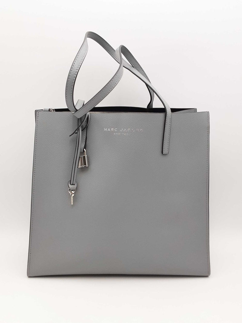 Marc Jacobs The Grind Gray Leather Tote Bag Fw1224ixsa