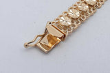 14k Yellow Gold Filigree Bracelet 10.9 Grams 7 Inch Eb726rcrsa