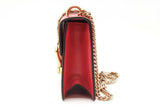 Gucci Sylvie Red Leather Shoulder Bag Eb0826oxzde