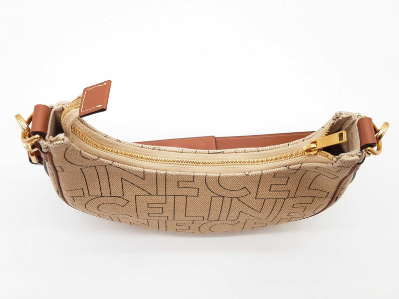 Celine Ava Triomphe Canvas And Calfskin Shoulder Bag Sd1025izxde