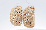 14k Yellow Gold Filigree Hoop Earrings 7.7 Grams Eb0826wixsa