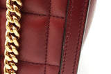 Gucci Deco Burgundy Leather Shoulder Bag Eb0626cxzde