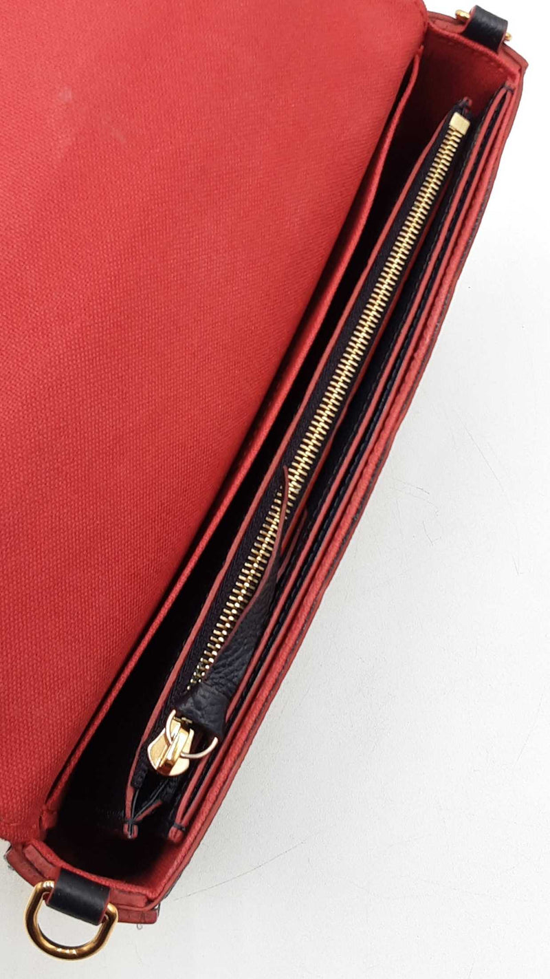 Louis Vuitton Pochette Félicie In Navy Monogram Empreinte Leather Fw0925izxdu