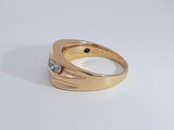 0.80 Cttw Diamond 14k Yellow Gold 9 Grams Size 11.5 Aa1025czxsa