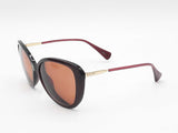 Ralph Lauren Cat-eye Sunglasses In Burgundy Acetate With Brown Lenses Fw1026oxdu