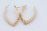 14k Yellow Gold Hoop Earrings 3.8 Grams Eb0526lcxde