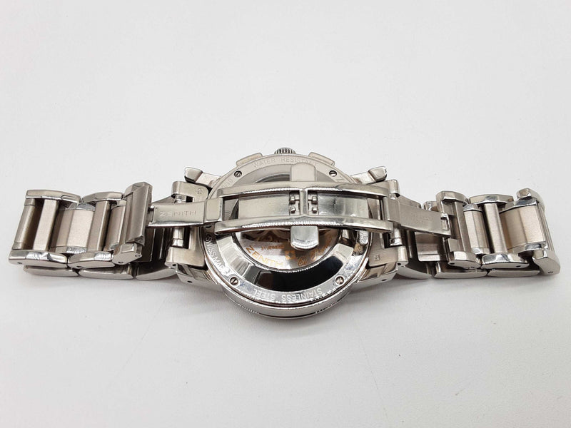 Zenith 40 Port Royal V El Primero White Dial Steel Automatic Watch Do0524ozxzde