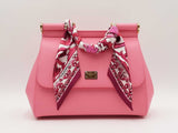 Dolce & Gabbana Medium Sicily Pink Calfskin Handbag Fw0325rxzdu
