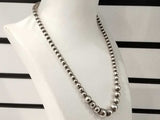 Estate Tiffany & Co. Sterling Silver Bead Chain 17.5 Grams 16 Inch Mk0726lprmia
