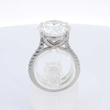 8.65 Cttw Lab Grown Diamond & 18k White Gold Ring 5.9 Gram Size 6.5 Fw0524wcrxdu