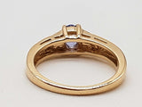 Iolite Synthetic Opal 10k Yellow Gold 3.0g Ring Size 6.75 Do0725sxde