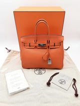 Hermes Birkin 25 Potiron Orange Togo Palladium Hardware Handbag Do1023lerxzde