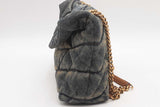 Yves Saint Laurent Denim Quilted Puffer Toy Bag Eb0626cxzsa