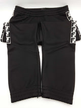Fendi Black White Logo On Side Sweat Pants Size Italian Xxl Do0425oxzde