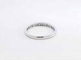 0.13 Cttw Diamond & 10k White Gold Channel Wedding Band 1.2g Size 7 Fw0426irdu