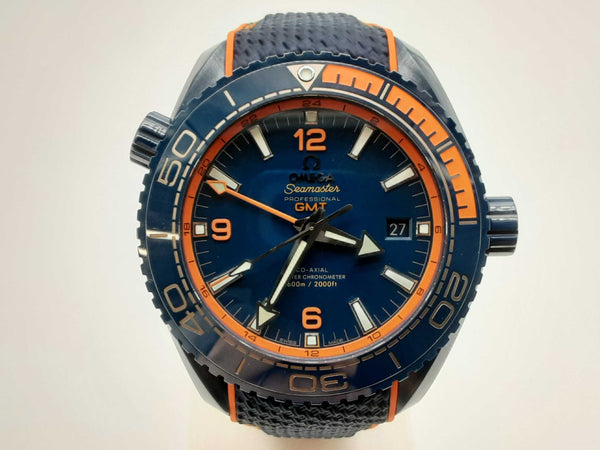 Omega 46 Gmt Seamaster Planet Ocean Big Blue Automatic Watch Do0824prxzde