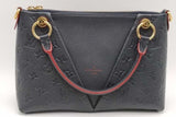 Louis Vuitton Monogram Empreinte Dark Blue Leather V Tote Bag Eb1026irxsa