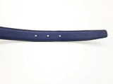 Hermes Nuit Blue Blanc White Leather Belt Do0126rxzde