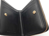 Marc Jacobs The Wallet Black Leather Bifold Zipper Wallet Do0426lrde