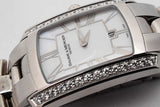 Baume & Mercier Hampton Milleis Quartz 22mm Diamond Bezel Watch Eb0826wxzsa