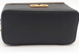 Valentino Garavani Vlogo Black Leather Vanity Case Eb1025oxzde