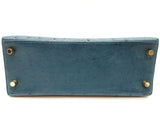 Hermes Kelly 25 Bleu Roi Blue Ostrich Gold Hardware Shoulder Bag Do0723oerxzde