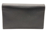 Gucci Black Leather Interlocking G Wallet With Chain Eb0626pxzsa