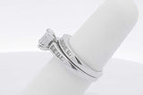 1.24cttw Princess Cut Diamond Wedding Set 14k White Gold 6.8g Sz 5.5 Eb0725pspsa