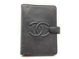 Chanel Timeless Black Caviar Classic Ring Agenda Cover Sd1225wrzde