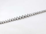4.38 Cttw Diamond & 85% Platinum Graduated Tennis Bracelet 14.5 Grams 7 Inch Fw0726llcxdu