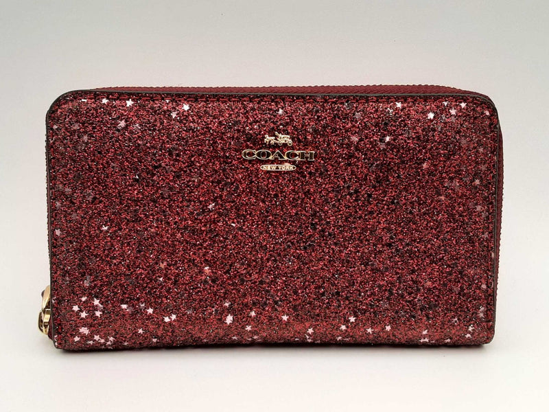 Coach Red Star Glitter Cell Phone Wallet Wristlet Fw1124lxsa Max Pawn