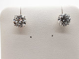 3.10 Cttw Lab Grown Diamonds 14k Wg 1.5g Push Back Stud Earrings Do0726rrxde