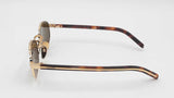 Prada Spr B53 Gold Tone Oval Metal Frame Sunglasses Sd0226szdu