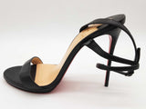 Christian Louboutin Loubi Queen 120 Black Strappy Heels Size Eu 41 Do0726lwxde