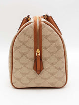 Mcm Monogram Canvas Ella Lauretos Boston Bag Eb0626oxzsa