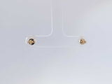 0.74 Cttw Lab Grown Diamond 14k Yellow Gold Stud Earrings .6 Grams Aa0725lcxsa