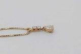 0.66cttw Diamond Pendant Necklace 14k Yellow Gold 5.1 Grams 17 Inch Eb0926rxzsa