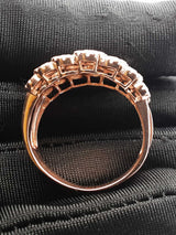 1.14 Cttw Diamond & 14k Rose Gold Multi Halo Ring 7.7 Grams Size 10 Fw0726erxdu