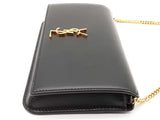 Yves Saint Laurent Ysl Cassandra Phone Holder Black Crossbody Bag Do0726wrxde