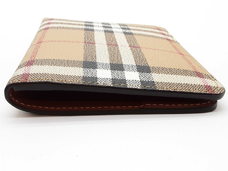 Burberry Tan Check Coated Canvas Passport Holder Do1125lorde