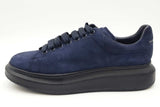 Alexander Mcqueen Oversized Navy Blue Suede Sneakers Size 43 Eb0126lxzsa