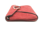 Valentino Garavani Red Suede Envelope Clutch Crossbody Eb0425lcrsa