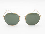 Ray-ban Jack Gold-tone Sunglasses With Green Lenses Fw0926czdu