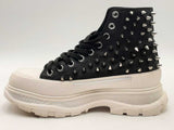 Alexander Mcqueen Tread Slick Punk Spike Black Shoes Size 9 Aa0825lzxsa