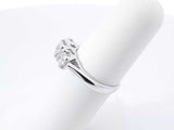 0.88 Cttw Diamond & 14k White Gold Engagement Ring 4.1g Size 5.75 Fw0326rrzdu